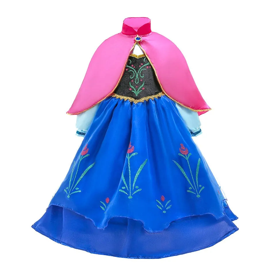 Kids Encanto Mirabel Isabela Dolores Costume Girls Elsa Belle Rapunzel Mermaid Carnival Cosplay Dress Children Princess Clothes