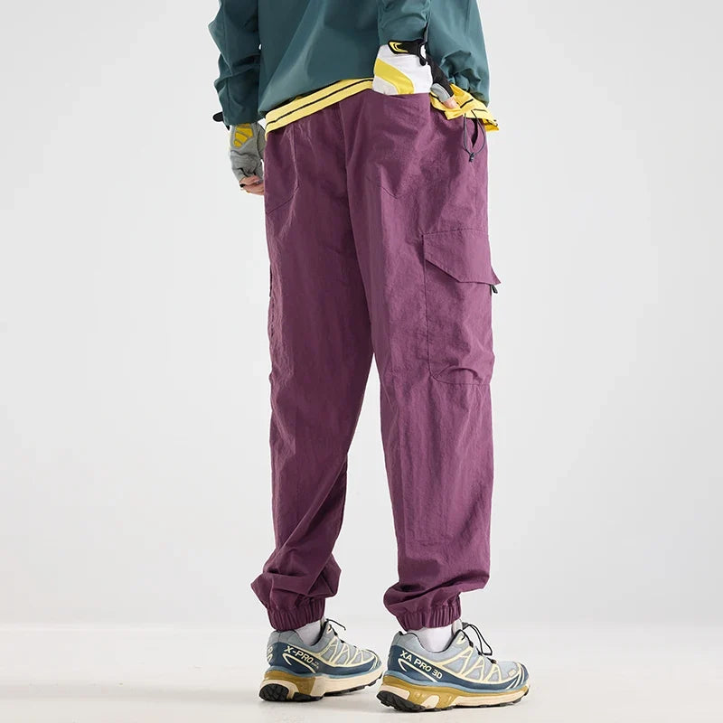 Men's Water-repellent Hiking Cargo Pants Breathable  Fashion Cargo Pants Autumn Trousers Fishing Camping Pants Male