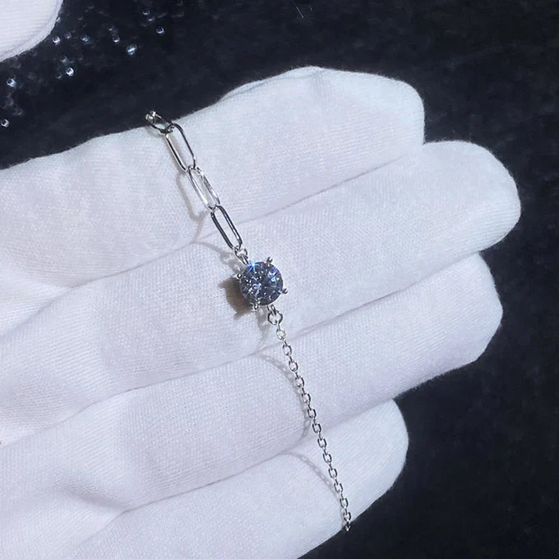 Micro Full 2/2.5/3mm D Color Moissanite Diamond Tennis Bracelet for Woman 925 Silver Plated 18k Adjustable Link Bracelets