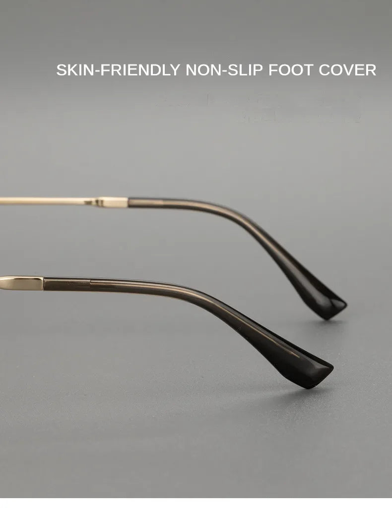 Top Quality Pure Titanium Pilot Polarized Sunglasses Men Outdoor Driving Night Vision Shades Anti-Glare Fishing UV400