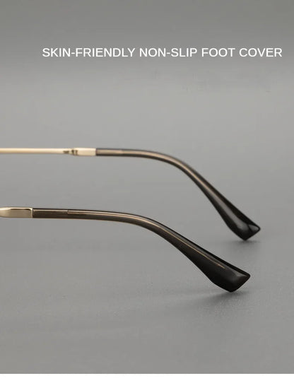 Top Quality Pure Titanium Pilot Polarized Sunglasses Men Outdoor Driving Night Vision Shades Anti-Glare Fishing UV400