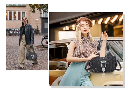Women Handbag Satchel Top-handle Shoulder Bag PU Dumpling Pack Multi-pockets Shoulder Bags Phone Money Pack