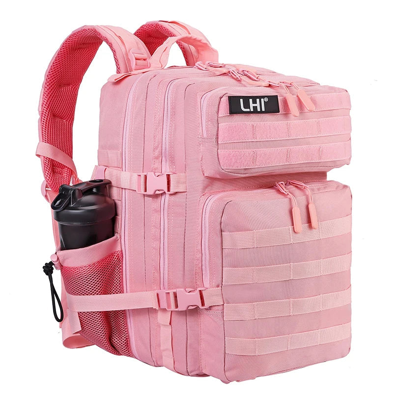 35L Tactical Backpack Small Athlete Gym Bag for Men/Women Qutdoor Travel Hiking Molle Rucksack with Bottle Holder