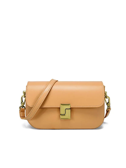 Women’s Split Leather Shoulder Bag Trend Brand Small Square Bags Luxury Designer Handbag Messenger bag for Female
