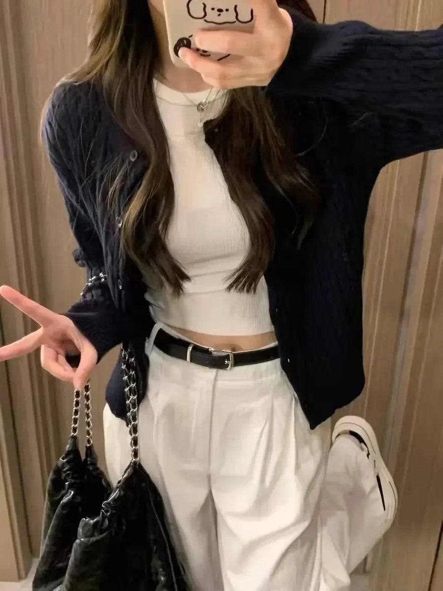 Summer White Jeans for Women Wide Leg High Waisted Straight Denim Pants Elegant Casual Female Jeans