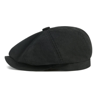 Men's Newsboy Gatsby Hat 100% Cotton Vintage Flat Ivy Driving Cabbie Cap