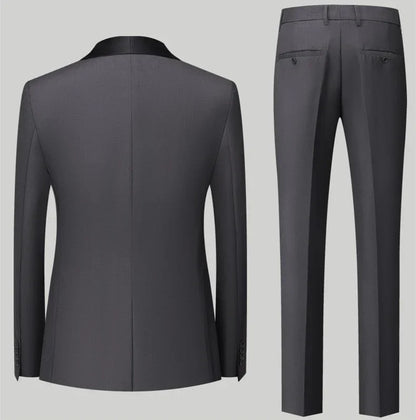 Red Men's Suit 3 Piece, Wedding Party Dress Jacket with Pants Vest, Blue, Green, Gray, Black Available, Asian Size M-5XL 6XL