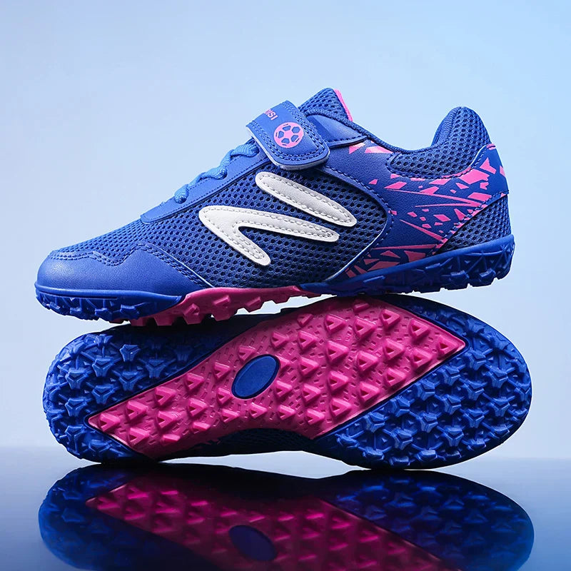 Kids Soccer Shoes FG/TF School Football Boots Boys Girls Cleats Grass Sneakers Child Outdoor Athletic Training Sports Footwear