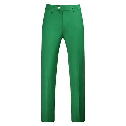 19 Colors High Quality Men's Solid Color Slim Fit Suit Pants Fashion Formal Business Social Groom Wedding High End Trousers