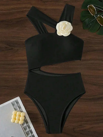 Solid Lace Up Swimsuit Woman Sexy One Piece Swimsuit Swimwear for Women Push Up Women‘s Bathing Suit Beachwear Female Bodysuit