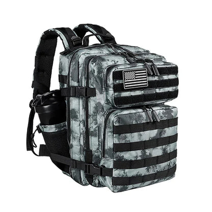 35L Tactical Backpack Small Athlete Gym Bag for Men/Women Qutdoor Travel Hiking Molle Rucksack with Bottle Holder