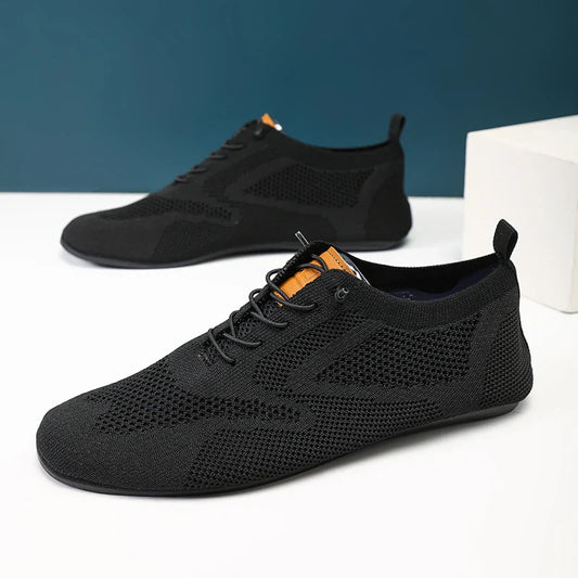Summer Men Shoes Mesh Flat Outdoor High Quality Walking Shoes Comfortable Lace Up Breathable Non Slip Casual Man Shoe