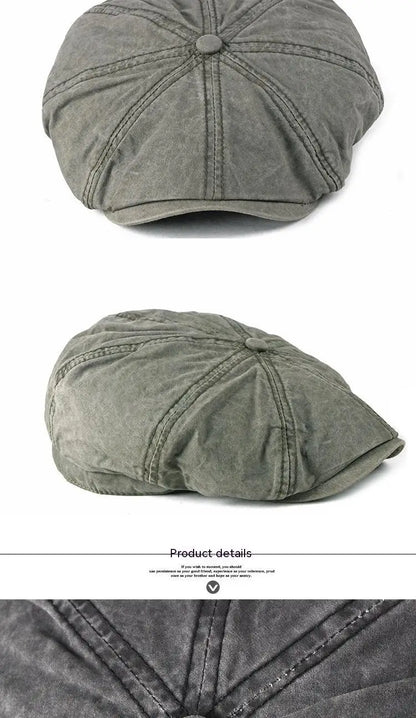 Men's Women's Beret Hat New Fashion Newsboy Caps Outdoor Streetwear Washed Denim Peaked Cap Casual Vintage Boina Hatss