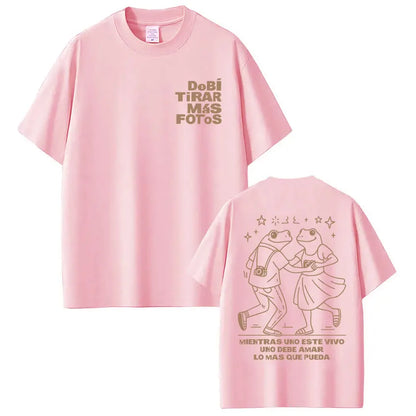 Rapper Bad Bunny Debi Tirar Mas Fotos DTMF Merch Women's T-shirt Men's Clothing Harajuku T-shirt Casual Short Sleeve T-shirts