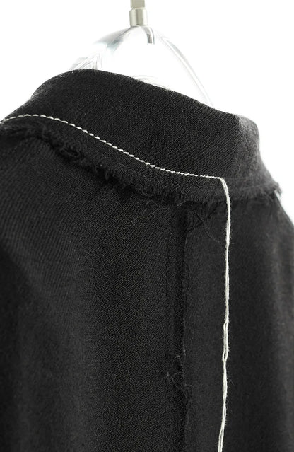 Designer Style~Fake Two-Piece Fringed Fringe Oversized Jacket Women's Casual Loose Blazer 2026 Spring New Style