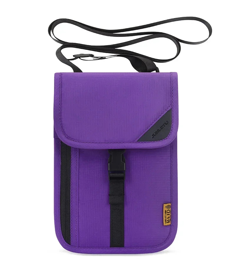 Multifunction Anti-theft Wallet Hidden Travel Neck Pouch Passport Cover Cards Holder ID Card Holder for Men Women Travel