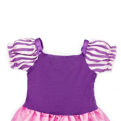 Girl Role Play Rapunzel Princess Dress for Kids Halloween Cosplay Tangled Costume Birthday Party Sequins Mesh Bow Clothes