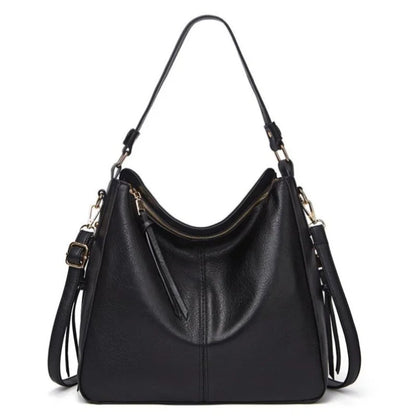 Hobo Bag Leather Women Handbags Female Leisure Shoulder Bags Fashion Purses Vintage Bolsas Large Capacity Tote Bag