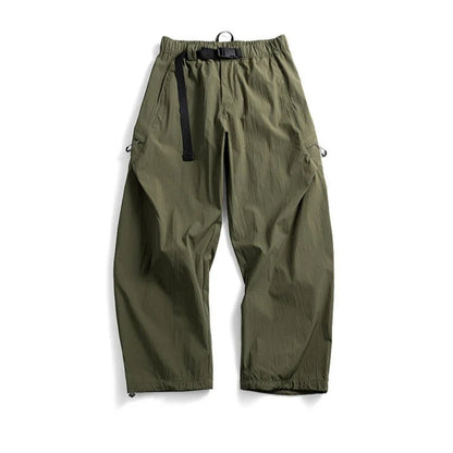 Mens Outdoor Water Resistant Quick Dry Cargo Jogger Pants Loose Fit Lightweight Breathable Streetwear Trendy Summer Casual Baggy