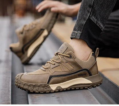 Fashion Insulation 10kv Mens Anti-smash Work Boots Anti-smash Anti-puncture Work Sneakers Indestructible Protective Safety Boots