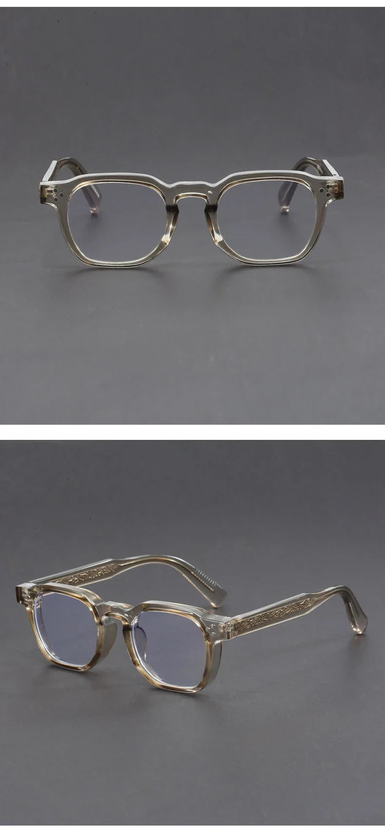 Classic Geometric Simple Retro Design Men's Anti-Blue Light Glasses Women's Reading Glasses Customizable Prescription