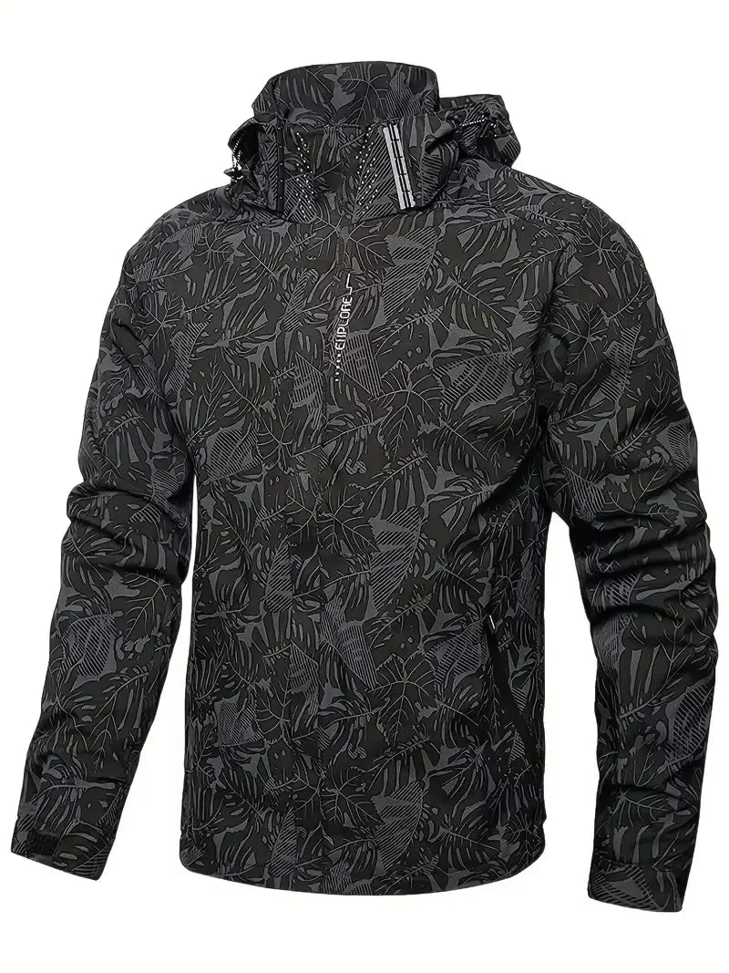 Man 2026 New Spring Autumn Leisure And Comfortable Outdoor Zipper Windbreaker Fashion Printed Windproof Jacket
