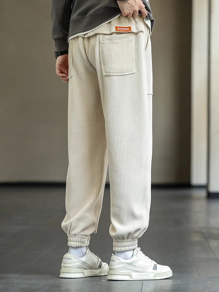 Pants Men Loose Fit Baggy Sweatpants Casual Fashion Streetwear Trend Autumn Winter Harem Joggers Trouser Male Plus SIze