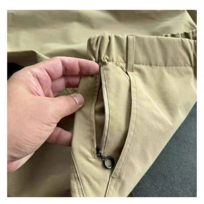 Men's Hiking Pants Waterproof Windproof American Workwear Light Weight Cargo Pants Men Loose Outdoor Trekking Trousers Male