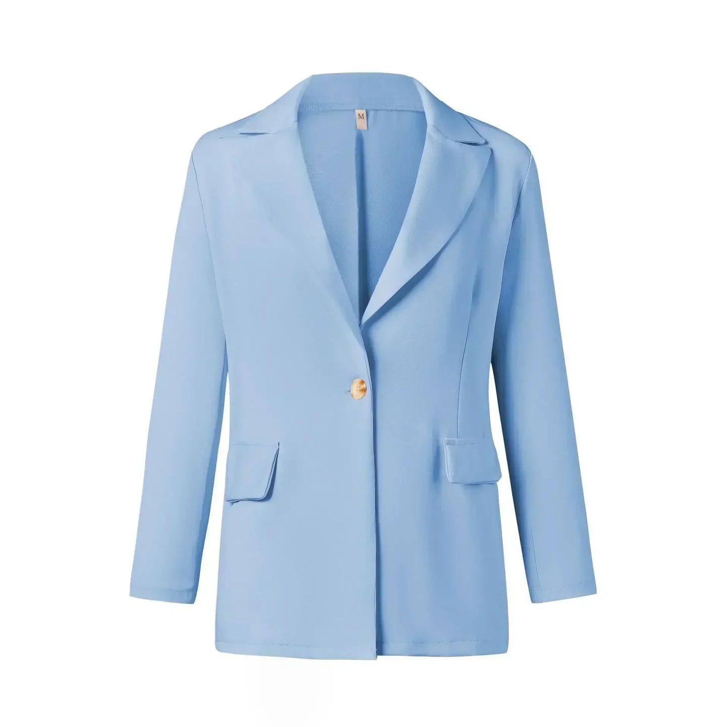 Women's S-2XL Plus Size New Style Temperament Long Sleeve Slim Fit Single Button Solid Coat Small Suit