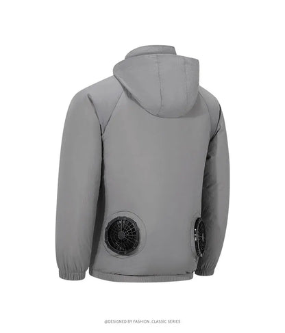 Portable Air Conditioner Jacket USB Fan Cooling Coat Outdoor Work Construction Fishing Hunting Lightweight Sun protection Jacket