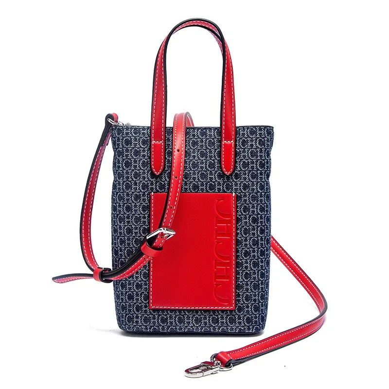 Casual Simple Handbag Mobile Phone Bag Autumn New Collection Women's Cowboy Shoulder Bag
