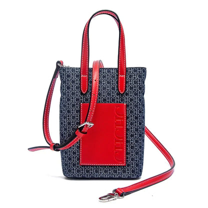 Casual Simple Handbag Mobile Phone Bag Autumn New Collection Women's Cowboy Shoulder Bag