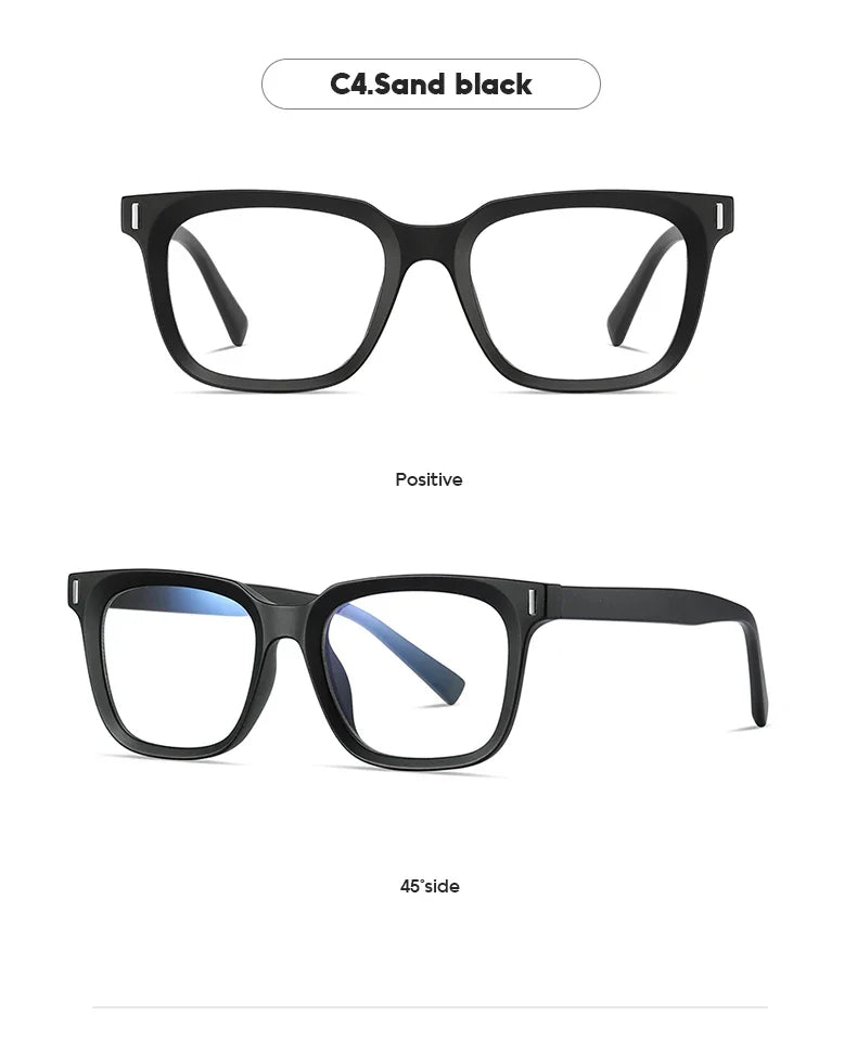 Men's Anti Blue Light Reading Glasses Brand Design Myopia Prescription Glasses Men Simple Optical Eyewear Glasses Frame