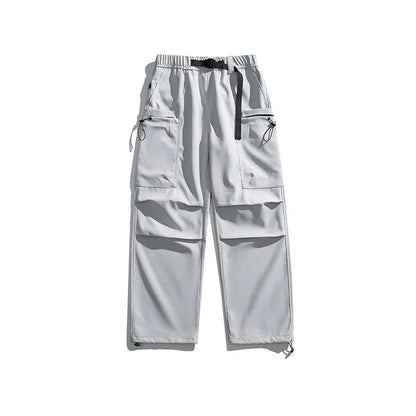 Hiking Pants Men Waterproof Windproof Breathable Elastic Waist Climbing Trekking Fishing Pants Camping Casual Overalls Trousers