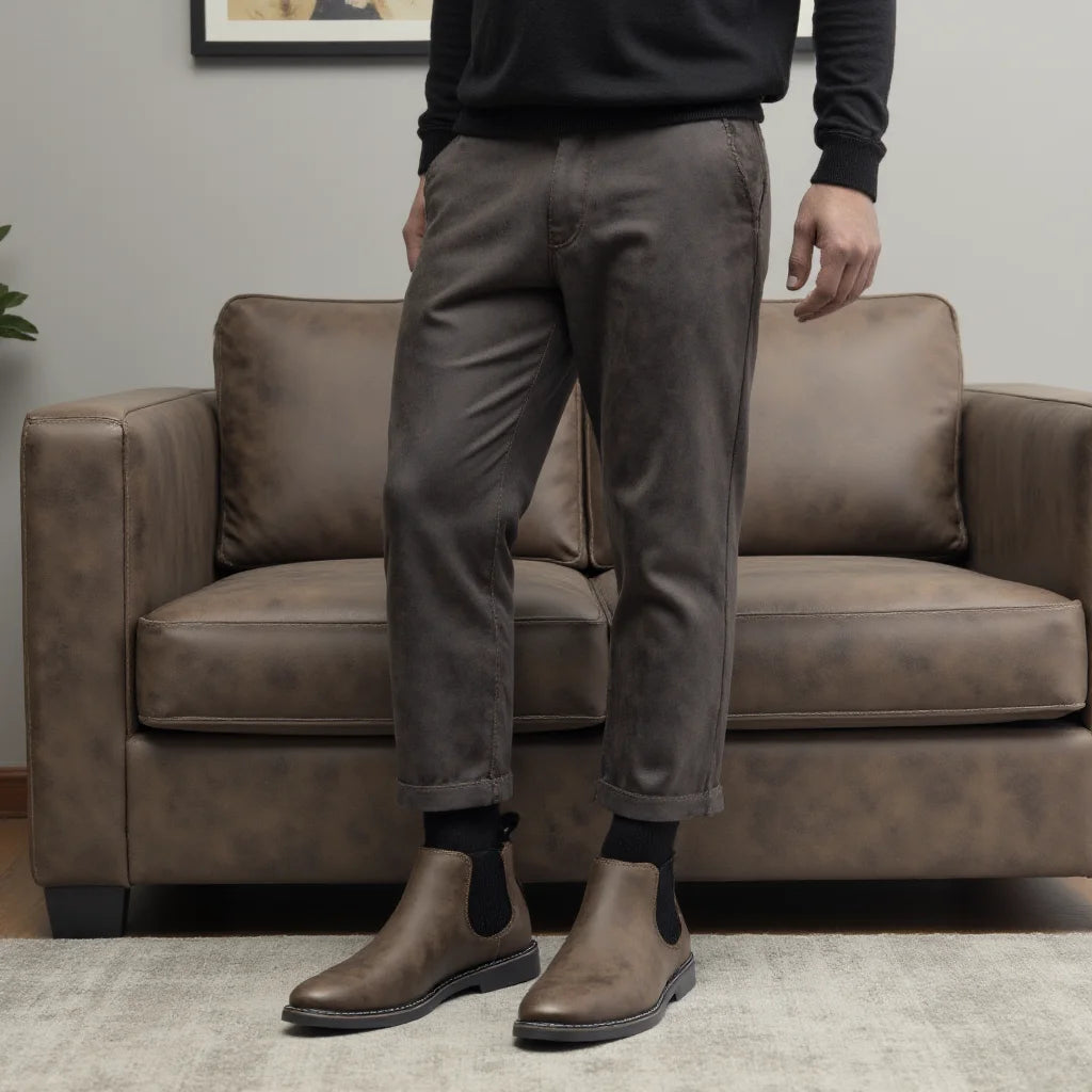 40~46 Men Chelsea Boots Brand Retro Comfortable Fashion Men Boots