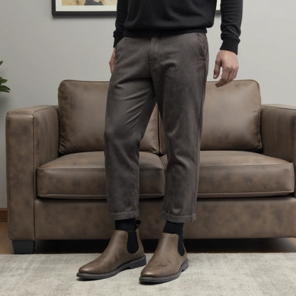 40~46 Men Chelsea Boots Brand Retro Comfortable Fashion Men Boots