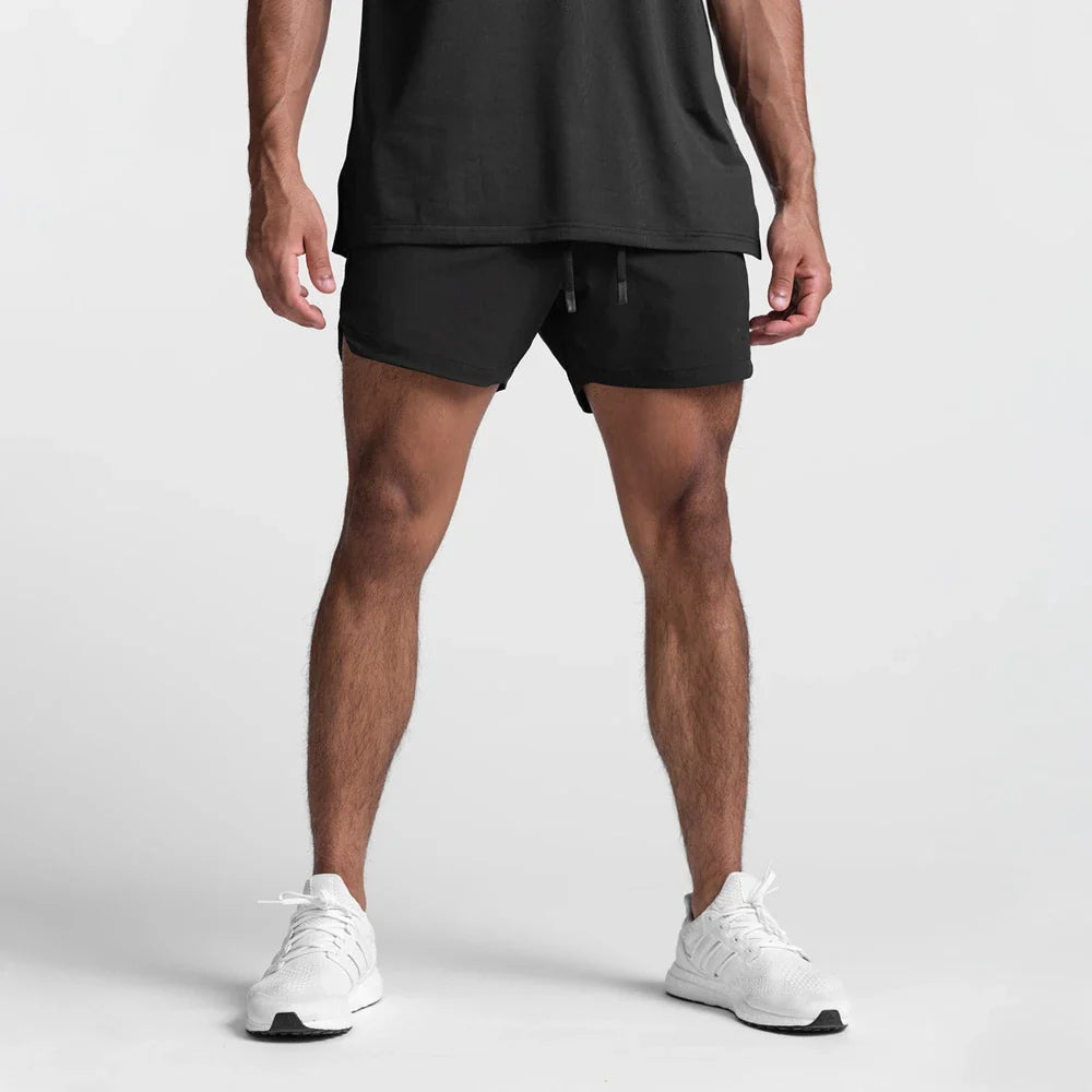 Mens Workout Fitness Shorts Summer Thin Breathable Jogger Shorts Gym Bodybuilding Quick Dry Leisure Running Shorts Soft Touch