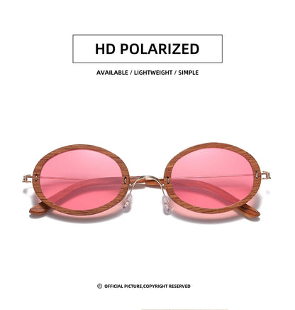 Wooden Aduit Sunglasses Brazilian rosewood Handmade Polarized Glasses Mirror Coating Lenses Eyewear With Gift Box 2103