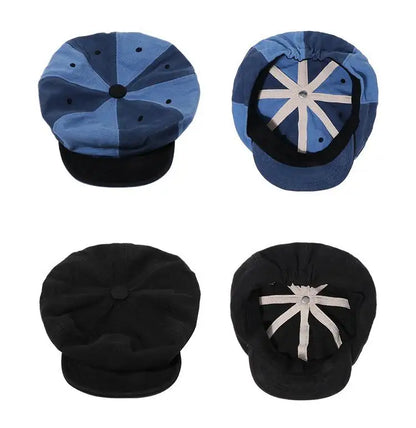 Men Women octagonal beret caps 8 Panels Newsboy hats pure cotton Cabbie Painter Hat Gatsby Ivy bonnets