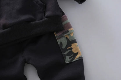 New Spring Autumn Children Clothing Baby Girl Clothes Boys Casual Hooded T-Shirt Pants 2Pcs/Sets Toddler Costume Kids Tracksuits
