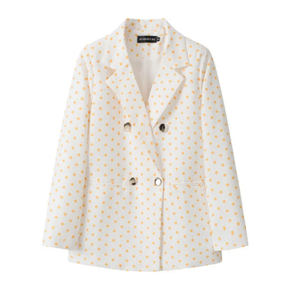 Casual Plaid Women's Suit Jacket Spring Autumn New Style Large Size Street Style Top Quality Polyester Commute Style Fashionable