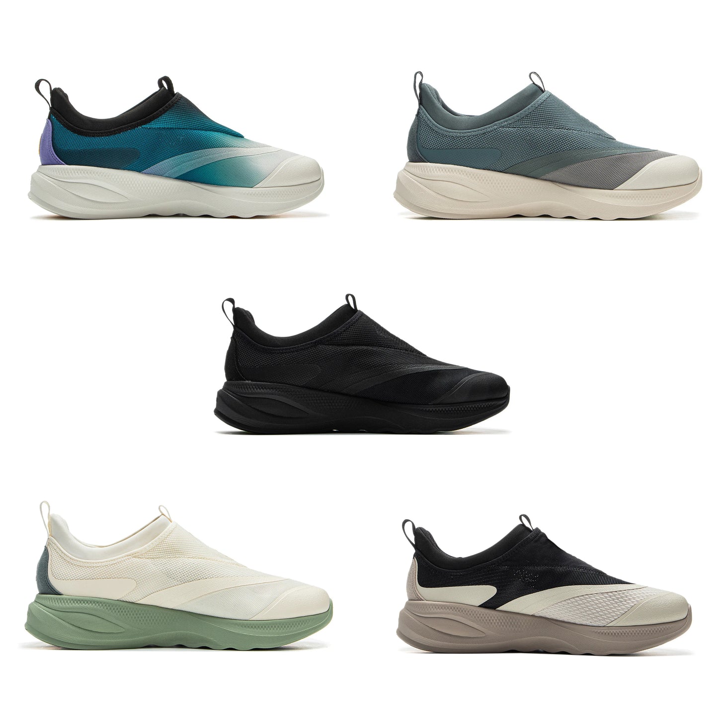 Men's SOFT GO 2 Walking Shoes COMFOAM Slip-on Soft Thick Heel LiNing Comfortable Wearable Sports Casual Shoes AGLV005