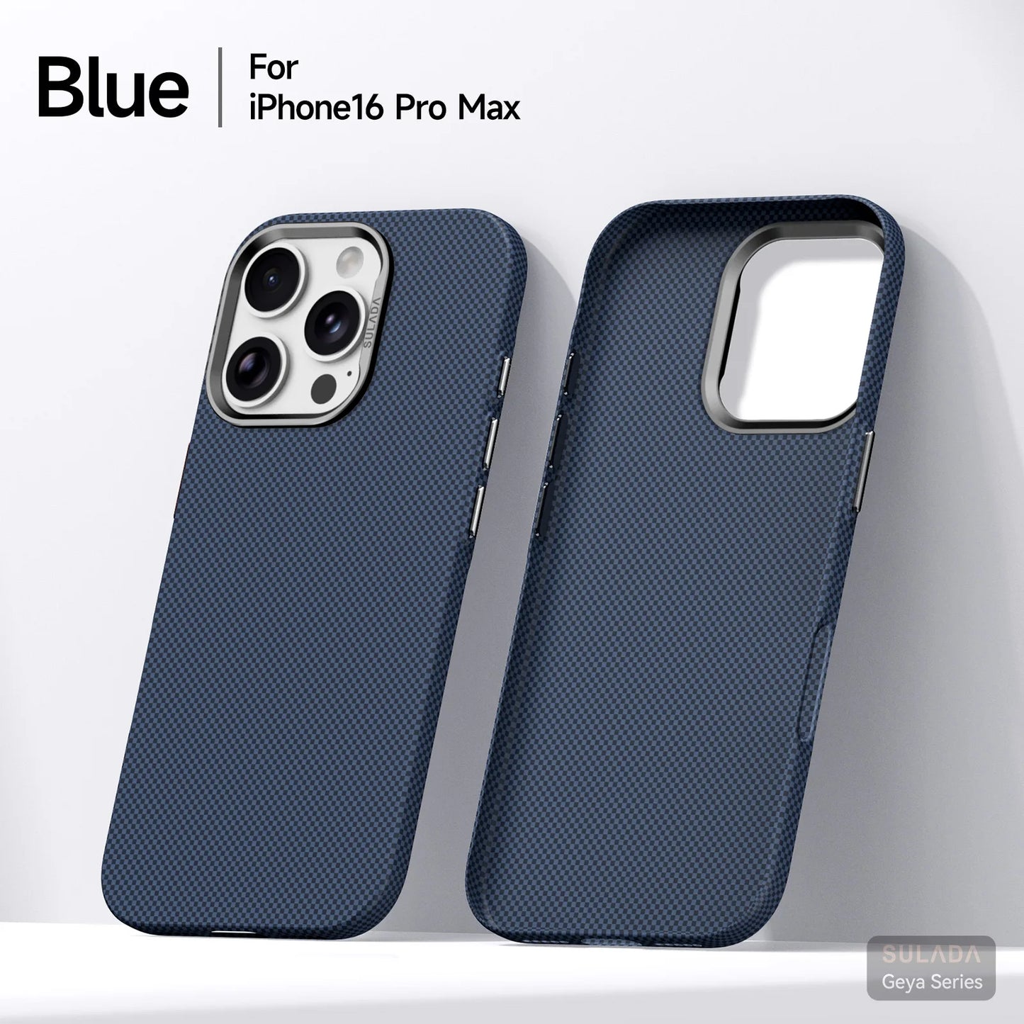 Kevlar Pattern Texture Wireless Charging Case For IPhone 18 Pro Max 17 16 360° Rotate Bracket Bare-metal Feel Drop-Proof Cover