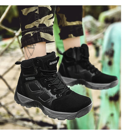 2024 Casual Sneaker Men's Desert Boots Ankle Boots Windproof Sports Shoes Outdoor Hiking Mountaineering Work Safty Shoes
