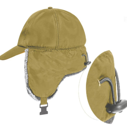 Russian Hat Men Women Waterproof Snow Ski Earflap Cap Thick Warm Fleece Lined Autumn Winter Hat Male Female Trapper Caps