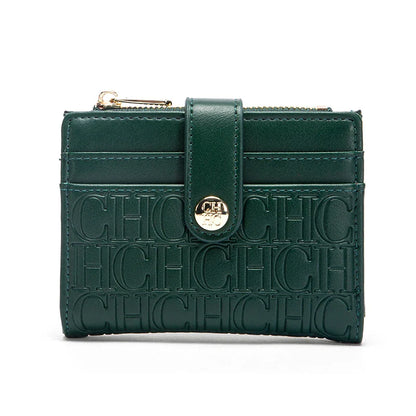 Women's Wallet Simple Wine Red Zero Wallet Credit Card Bag