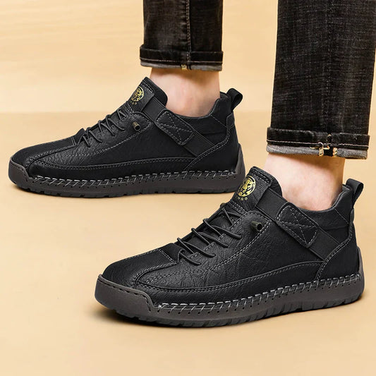 Handmade Men's High-Top Sport Casual Boots Breathable Outdoor Wear with Extended Size Options Classic Ankle Boots