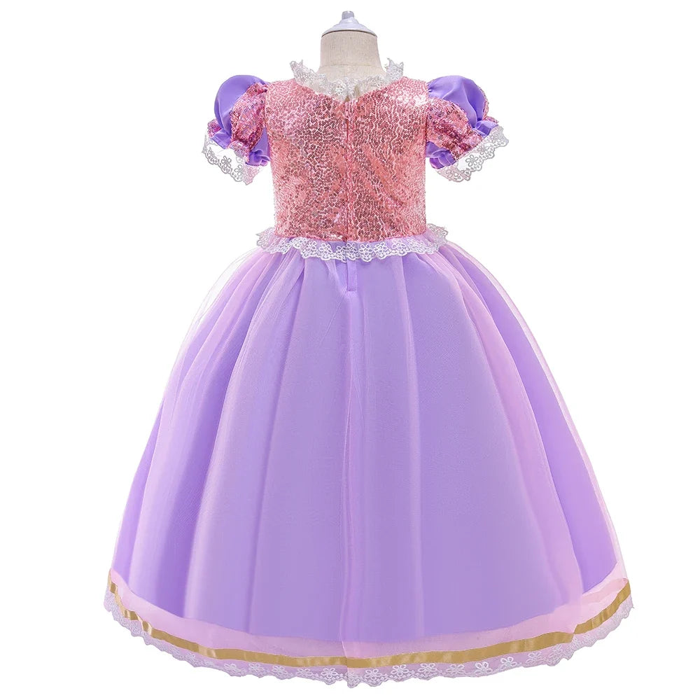 Halloween Costume for Girls Carnival Cosplay Kids Clothes Party Birthday Princess Dress Lace Wedding Christmas Costumes