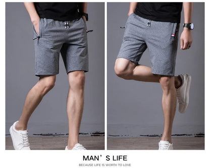 Men 2025 Summer Cotton Breeches Short Men Boardshorts Breathable Male Casual Shorts Mens Short Bermuda Beach Short Pants Hot