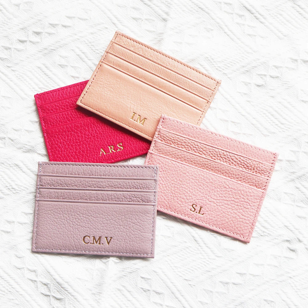 Porte-cartes en cuir de vachette avec logo personnalisé pour femme et homme, sac à cartes fin en cuir véritable, gravure du nom, portefeuille de luxe décontracté